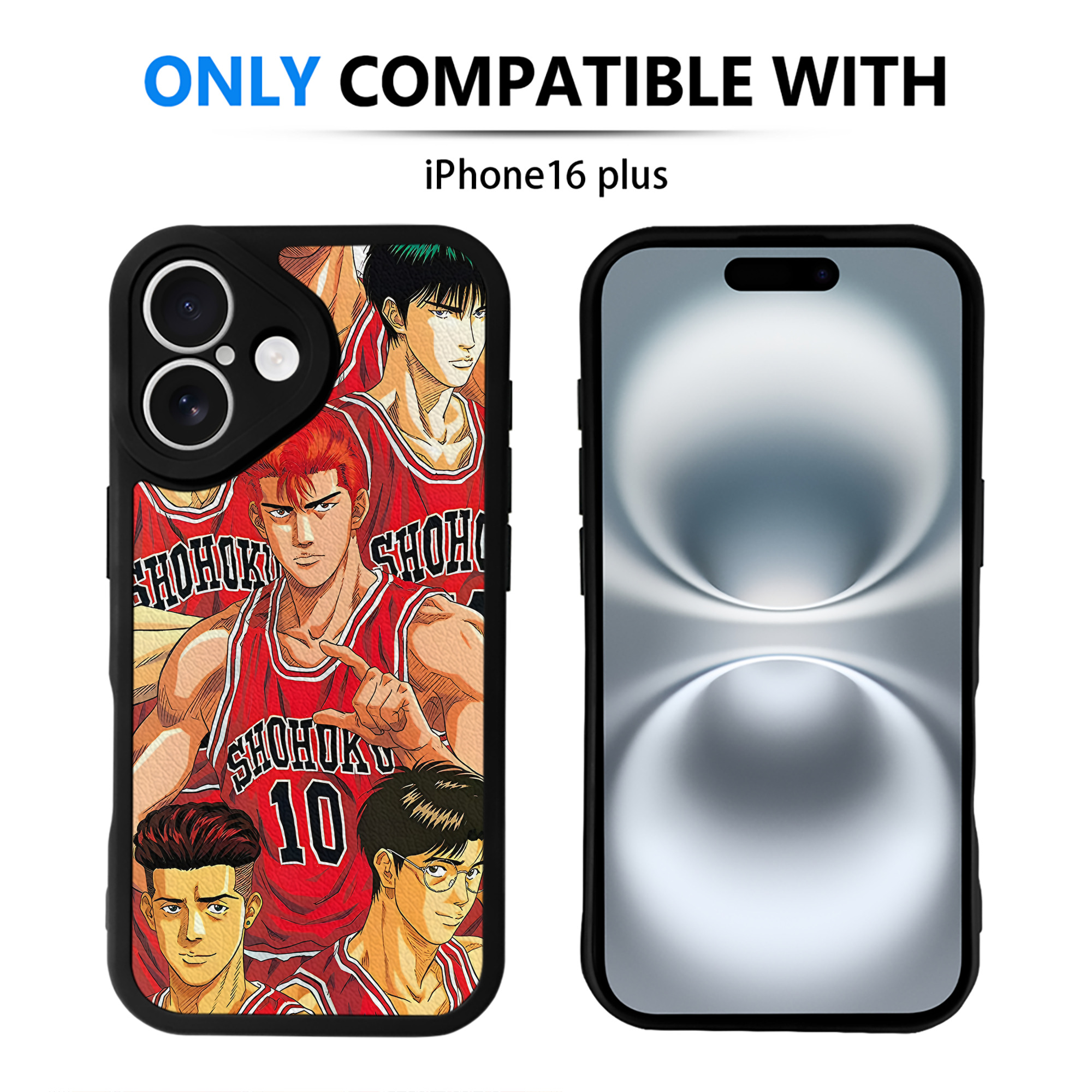 （画像用） SLAM DUNK／スラムダンク 【iPhone 16シリーズ対応】シリコンスマホケース（レザー調） 材質：シリコン